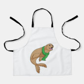 Zegel met Scarf Schort (Voorkant)