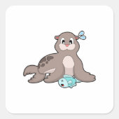 Zegel met vis (Voorkant)