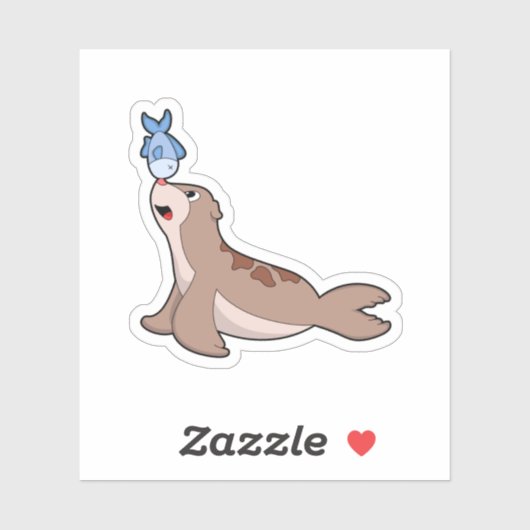 Zegel met vis (2).PNG Sticker (Vel)