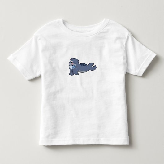 Zegel met vis (3).PNG Kinder Shirts (Voorkant)