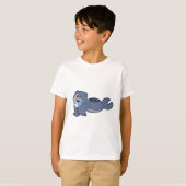 Zegel met vis (3).PNG T-shirt (Voorkant volledig)