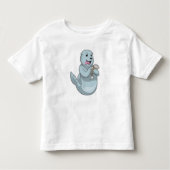 Zegel met vis kinder shirts (Voorkant)