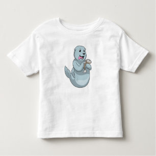 Zegel met vis kinder shirts