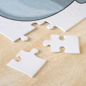 Zegel met vis legpuzzel (Zijkant)