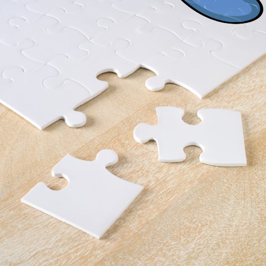 Zegel met vis legpuzzel (Zijkant)