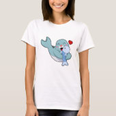 Zegel met vis t-shirt (Voorkant)