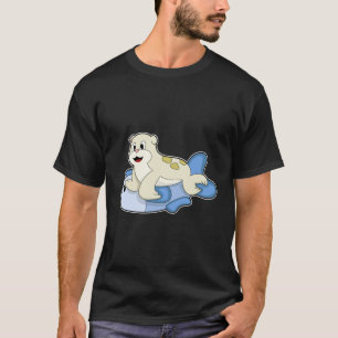 Zegel met vis t-shirt