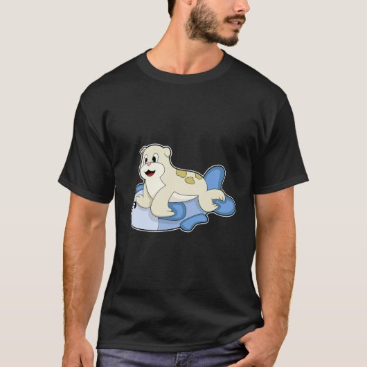 Zegel met vis t-shirt (Voorkant)