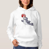 Zegel met waterpolo hoodie (Voorkant)