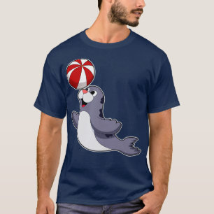 Zegel met waterpolo t-shirt