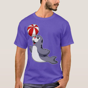 Zegel met waterpolo t-shirt