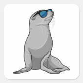 Zegel met zonnebril (Voorkant)