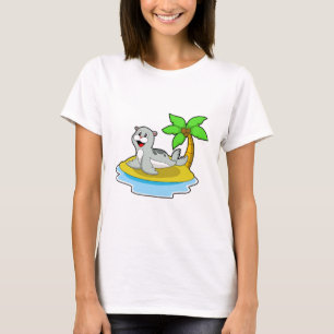 Zegel op het eiland t-shirt