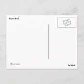 Zegel op het strand briefkaart (Achterkant)