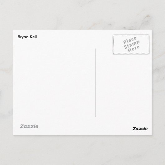 Zegel op het strand briefkaart (Achterkant)