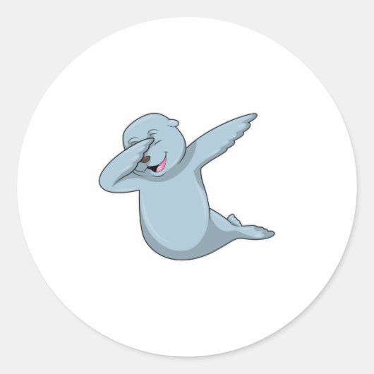 Zegel op Hip Hop Dance Dab (Voorkant)