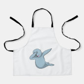 Zegel op Hip Hop Dance Dab Schort (Voorkant)