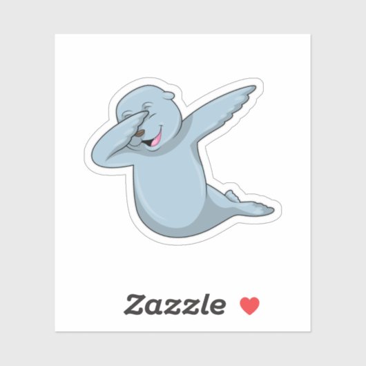 Zegel op Hip Hop Dance Dab Sticker (Vel)