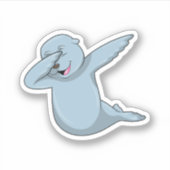 Zegel op Hip Hop Dance Dab Sticker (Voorkant)