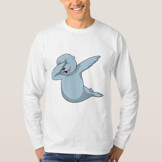 Zegel op Hip Hop Dance Dab T-shirt (Voorkant)