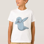 Zegel op Hip Hop Dance Dab T-shirt (Voorkant)