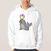 Zegel op watersport met waterpolo hoodie (Voorkant)