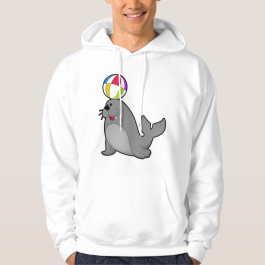 Zegel op watersport met waterpolo hoodie (Voorkant)