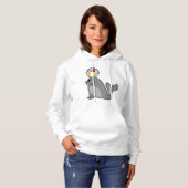 Zegel op watersport met waterpolo hoodie (Voorkant volledig)