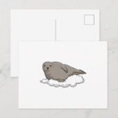 Zegel op wolken briefkaart (Voorkant / Achterkant)