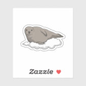 Zegel op wolken sticker (Vel)
