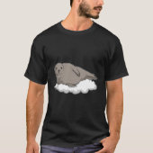 Zegel op wolken t-shirt (Voorkant)