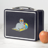 Zegel op zon met waterpolo (In situ)