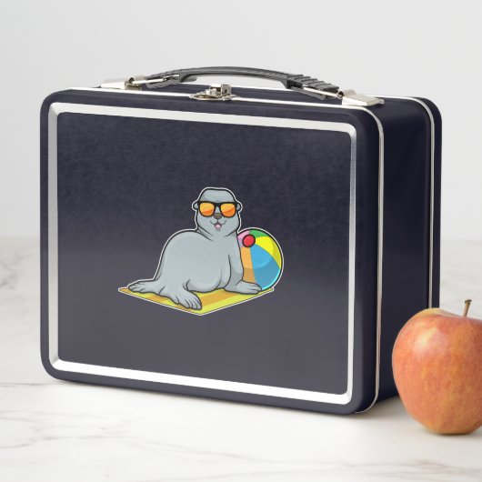 Zegel op zon met waterpolo (In situ)