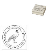 Zegel Pauw Familie – Koninklijke Straling Rubberstempel (Gestempeld)