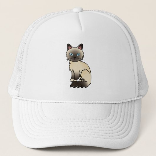 Zegel Point Birman / Ragdoll Kat Trucker Pet (Voorkant)
