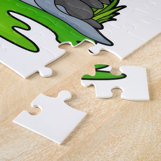 Zegel Raining Umbrella Legpuzzel (Zijkant)