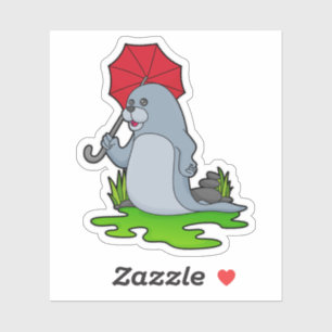 Zegel Raining Umbrella Sticker