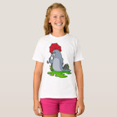 Zegel Raining Umbrella T-shirt (Voorkant volledig)