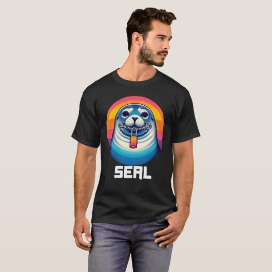 Zegel T-shirt (Voorkant volledig)