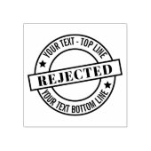 Zegel van afgewezen gepersonaliseerde houten kunst rubberstempel (Afrduk)