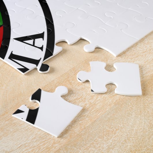 Zegel van Alabama. Legpuzzel (Zijkant)