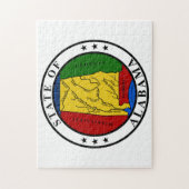 Zegel van Alabama. Legpuzzel (Verticaal)