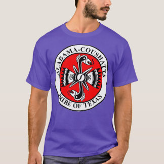 Zegel van Alabamacoushatta stam van Texas USA T-sh T-shirt