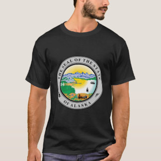 Zegel van Alaska State Sleevy T-shirt