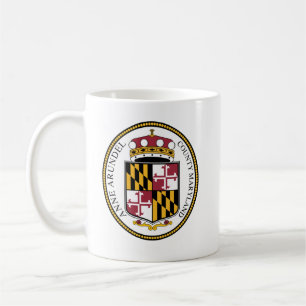 Zegel van Anne Arundel County, MD Koffiemok