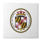 Zegel van Anne Arundel County, MD Tegeltje (Voorkant)