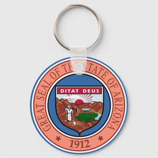Zegel van Arizona State USA sleutelhanger (Voorkant)