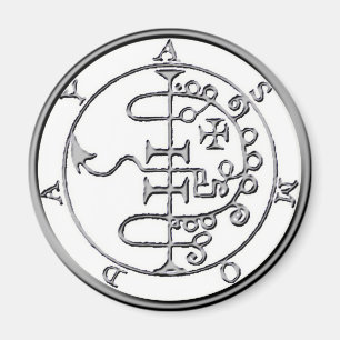 Zegel van Asmoday Asmodeus Magneet