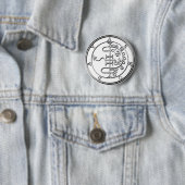 Zegel van Asmoday Asmodeus Ronde Button 5,7 Cm (In situ)
