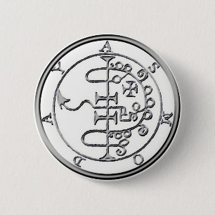 Zegel van Asmoday Asmodeus Ronde Button 5,7 Cm